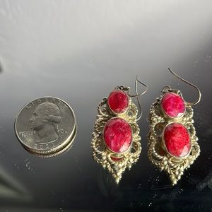 NATURAL RUBY EARRINGS